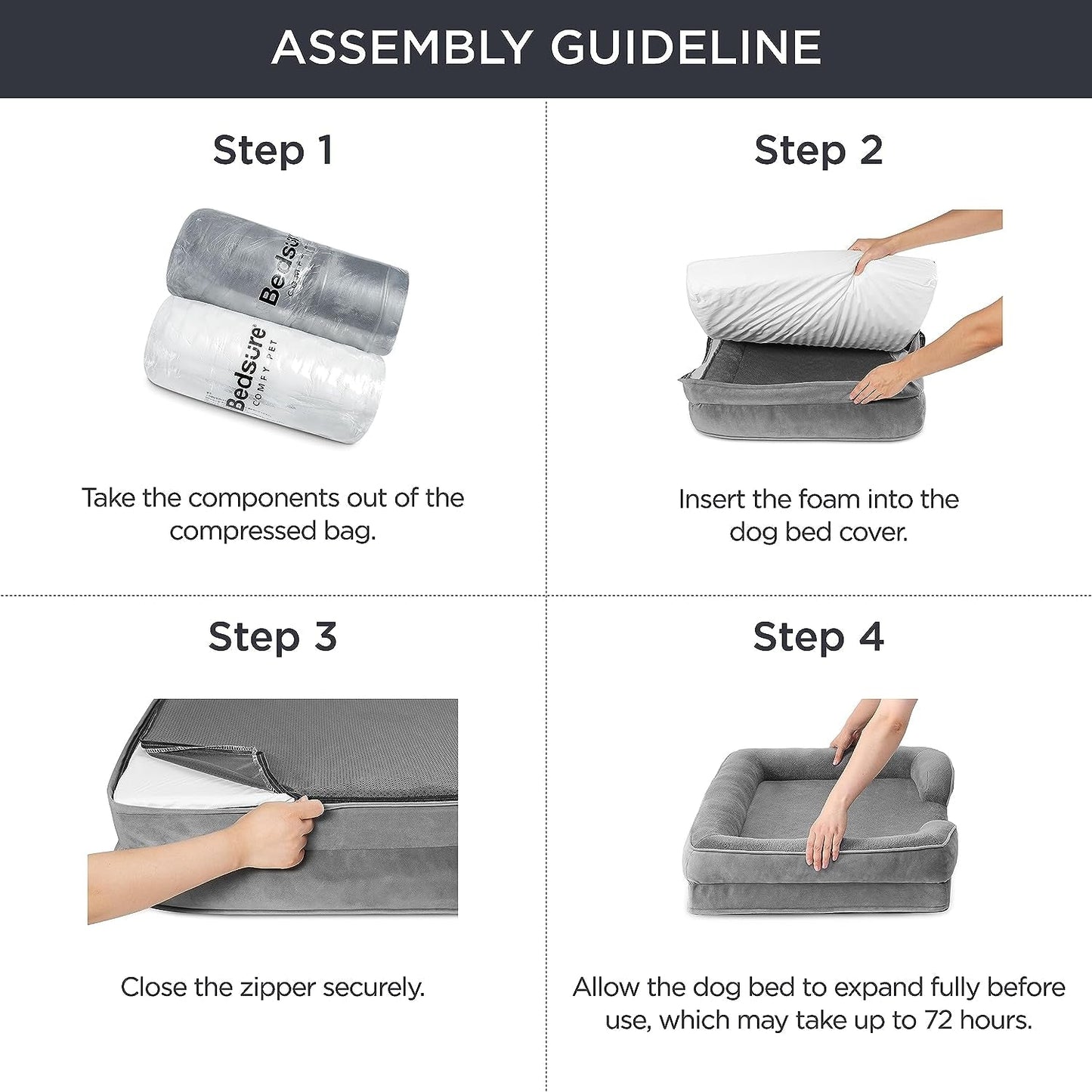 Orthopedic Dog Bed for Medium Dogs