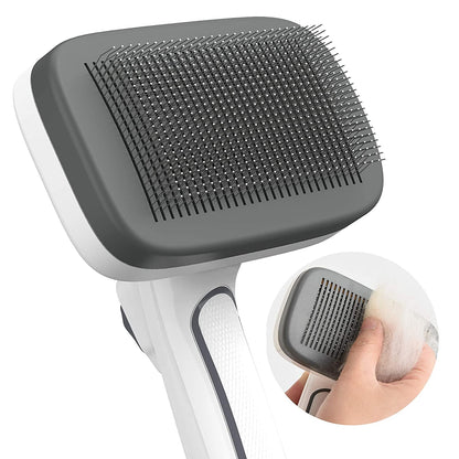 Self-Cleaning Dog Brush for All Fur Types, Large and Medium Pets
