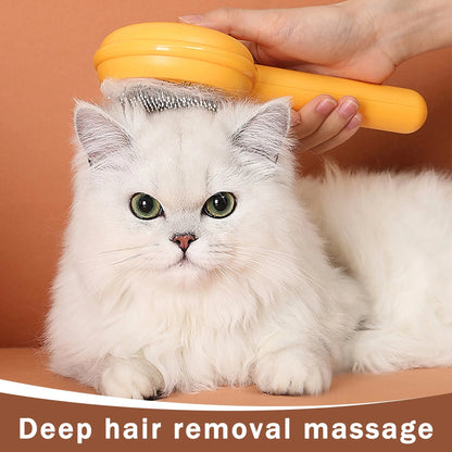 Self-Cleaning Cat & Dog Brush with One-Click Release