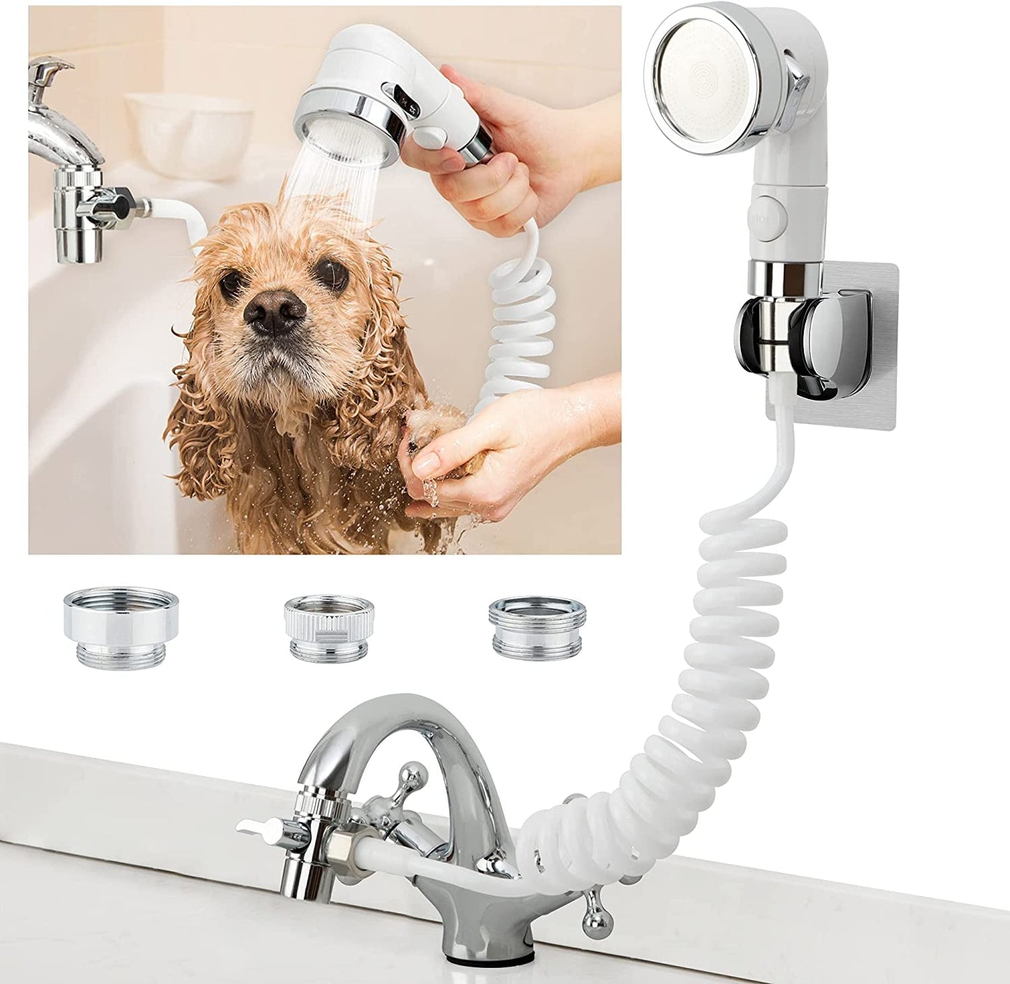 Faucet Sprayer Attachment for Dog Bathing