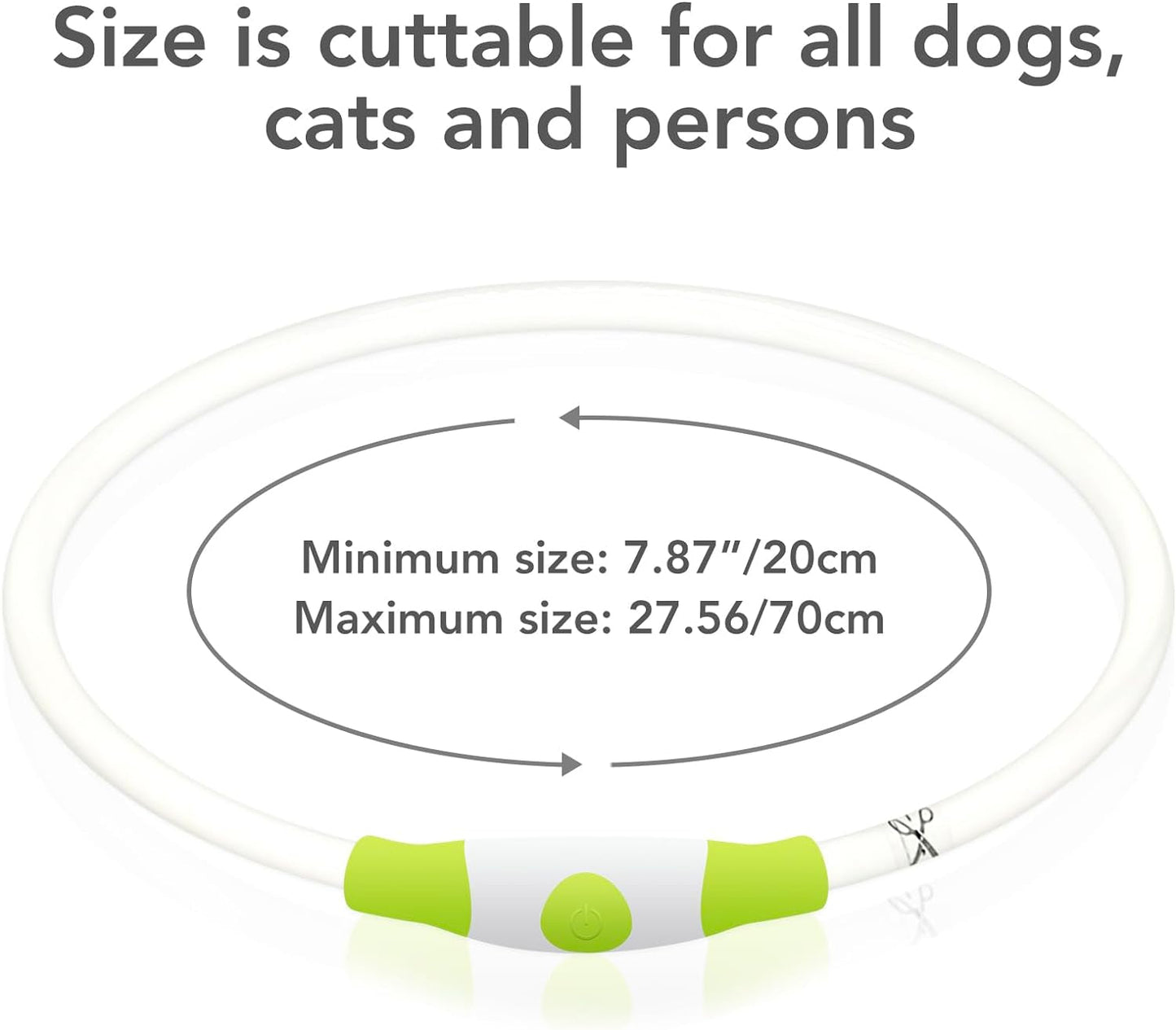 LED Dog Collar – USB Rechargeable Glow Safety Collar for All Dog Sizes