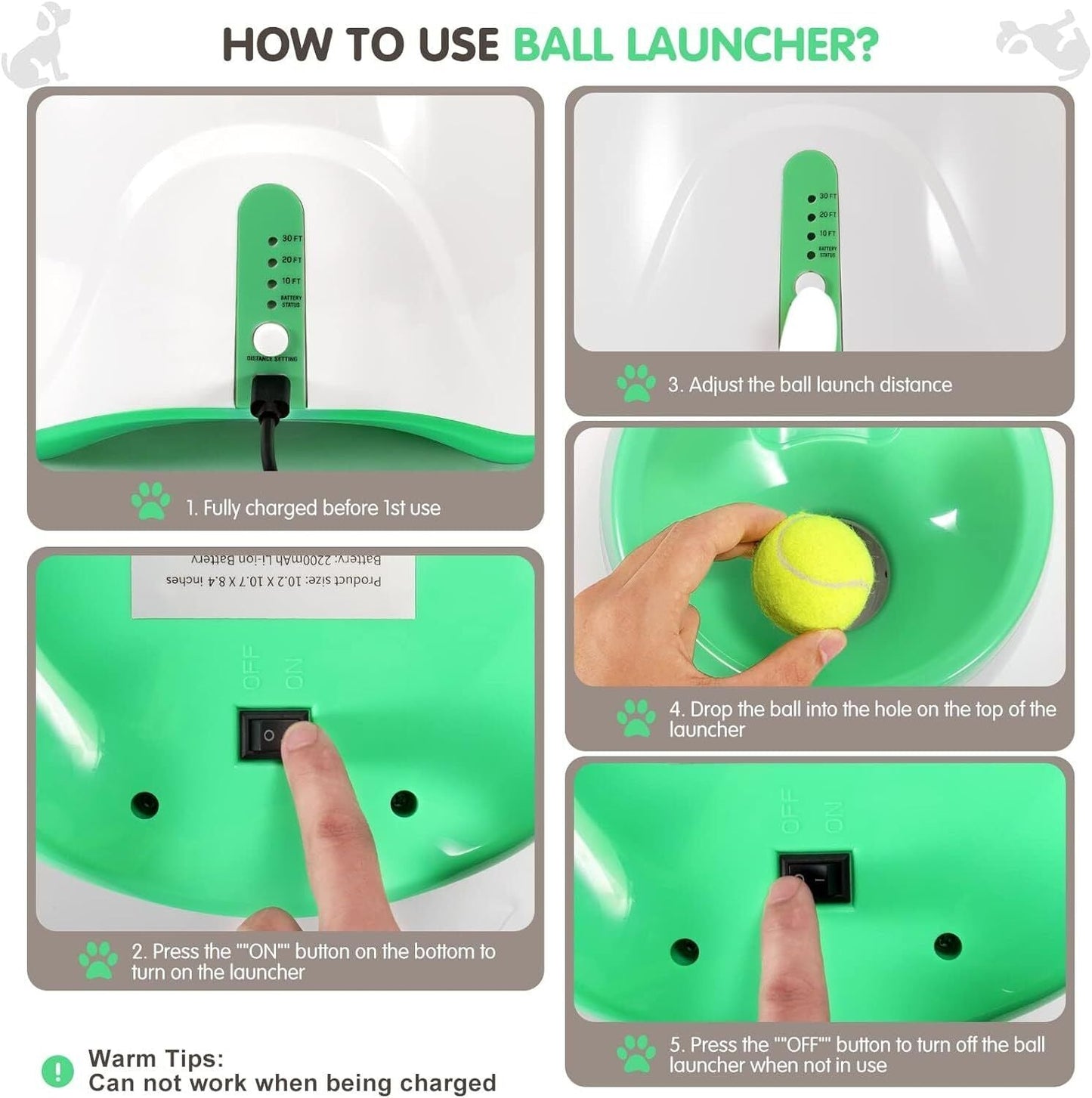 Automatic Dog Ball Launcher Toy