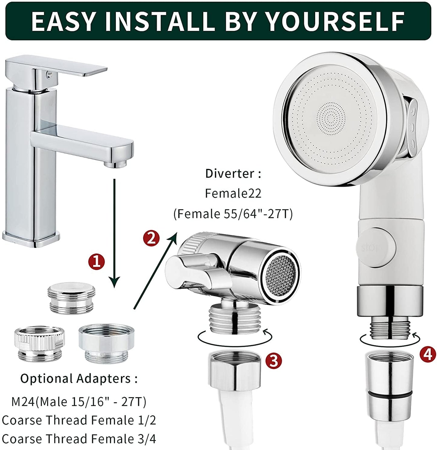Faucet Sprayer Attachment for Dog Bathing