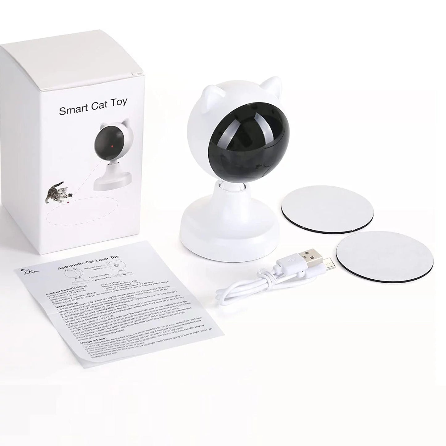 Automatic Interactive Cat Laser Toy for Indoor Cats and Dogs