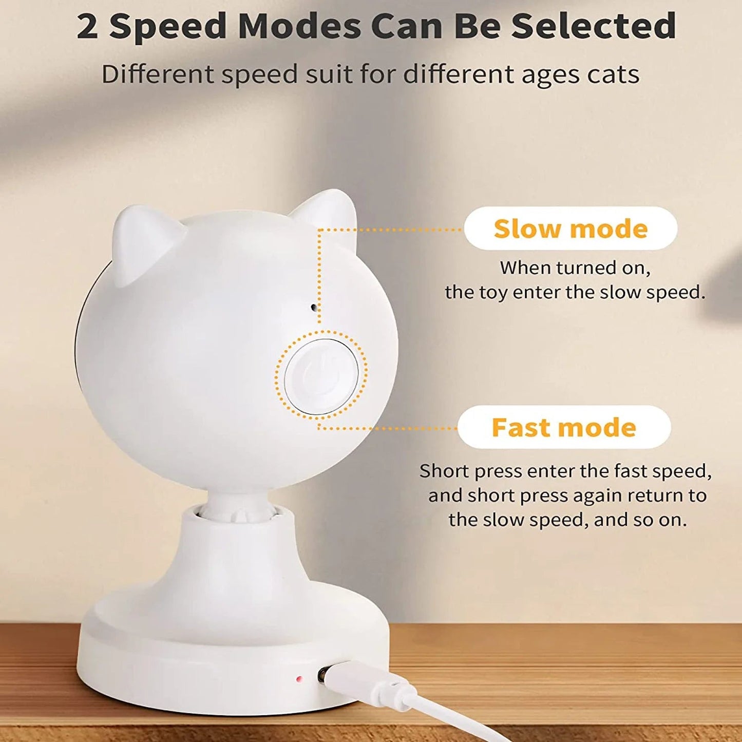 Automatic Interactive Cat Laser Toy for Indoor Cats and Dogs