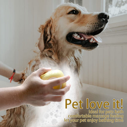 Dog Bath Brush with Shampoo Dispenser
