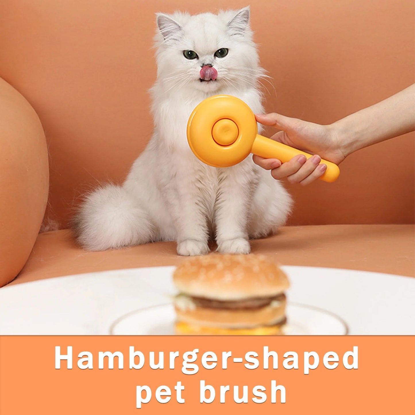 Self-Cleaning Cat & Dog Brush with One-Click Release