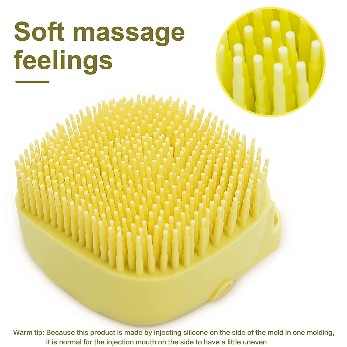 Dog Bath Brush with Shampoo Dispenser