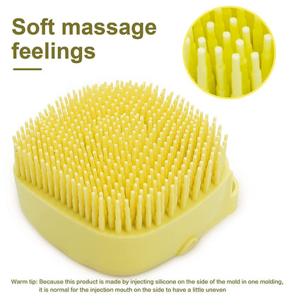 Dog Bath Brush with Shampoo Dispenser