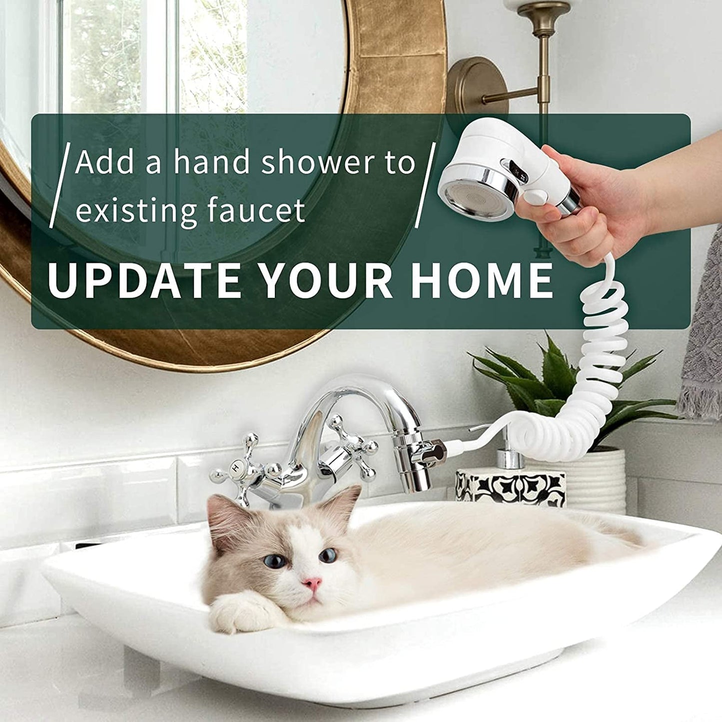 Faucet Sprayer Attachment for Dog Bathing