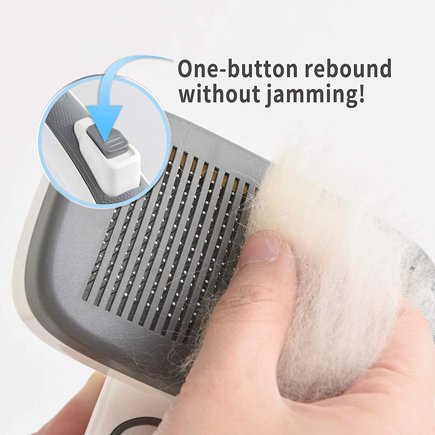 Self-Cleaning Dog Brush for All Fur Types, Large and Medium Pets