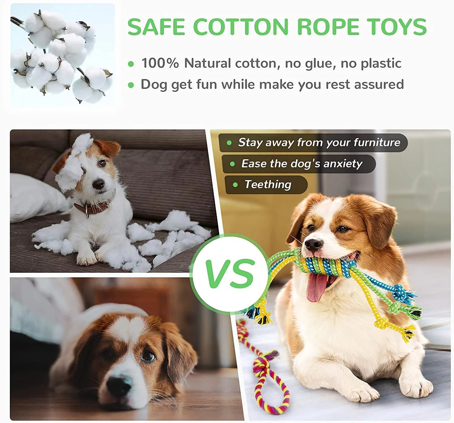 12-Pack Squeaky Dog Toys for Small Puppies