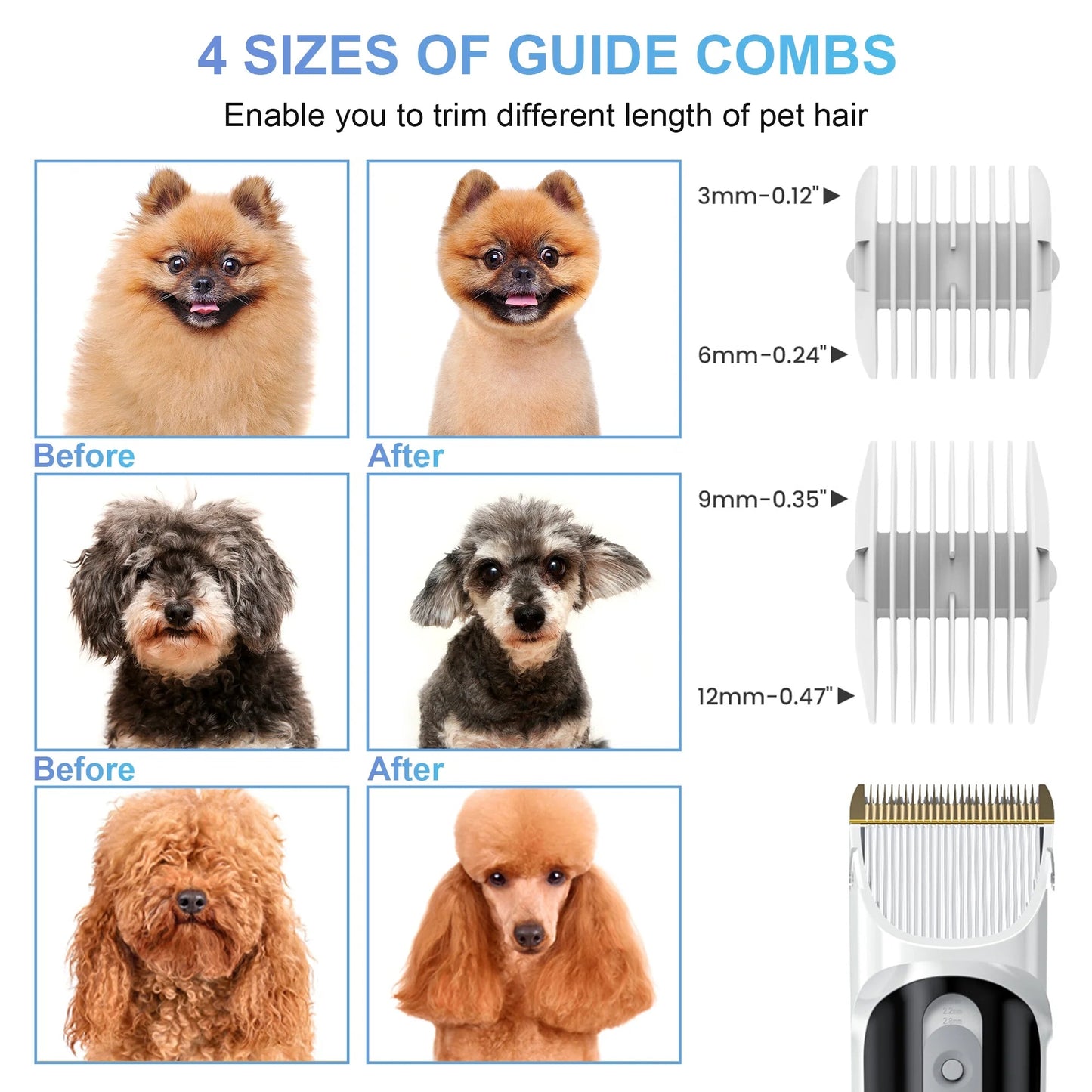 Rechargeable Dog Grooming Clippers