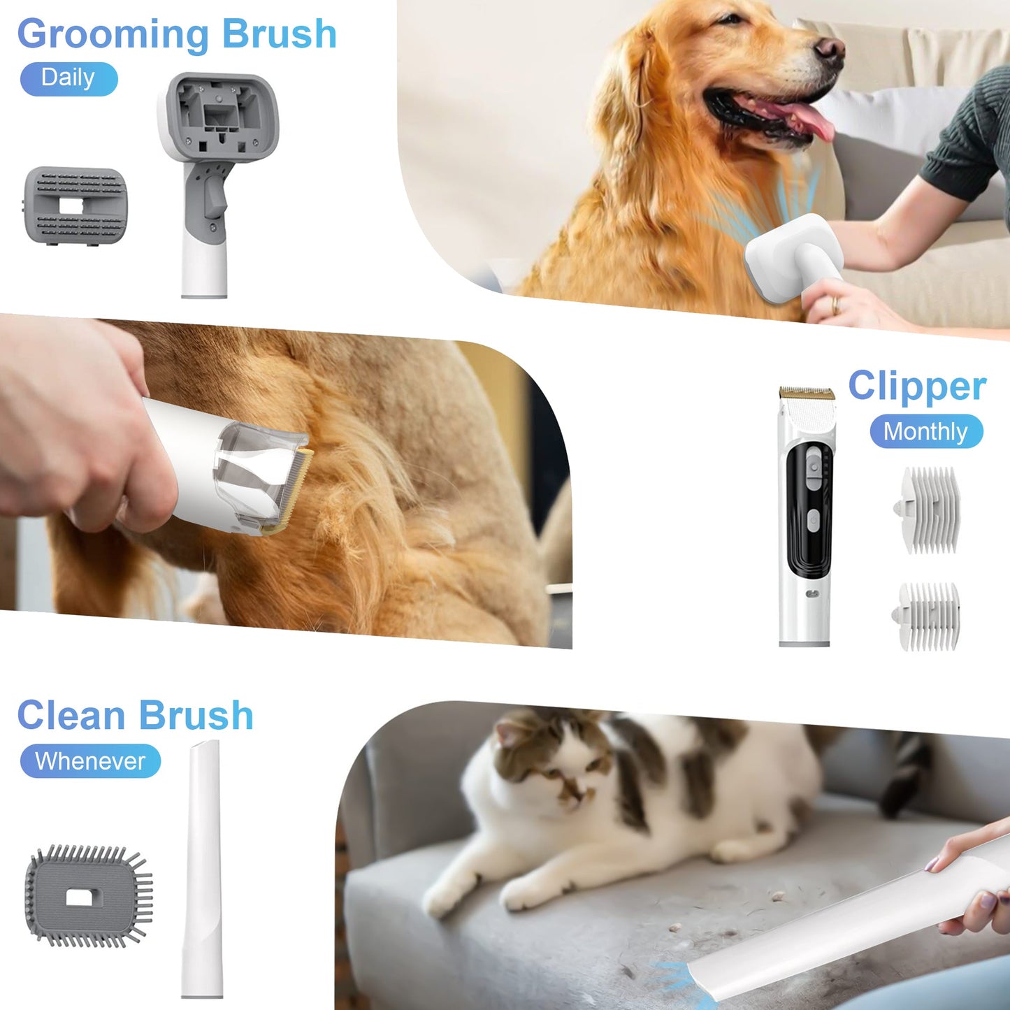 Rechargeable Dog Grooming Clippers